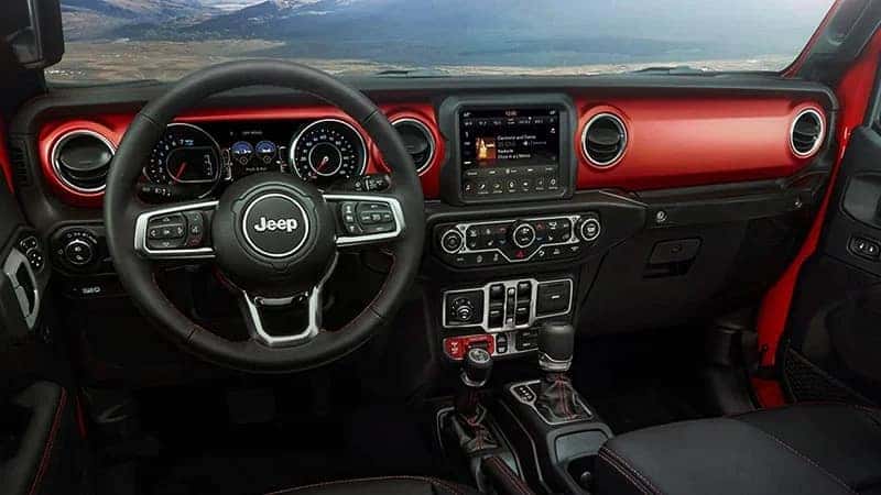 2023 jeep gladiator console steering wheel