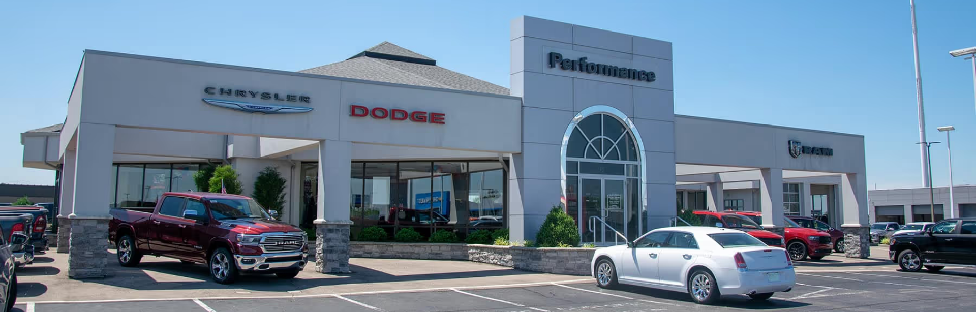 Exterior view of Performance Chrysler Jeep Dodge Ram Centerville